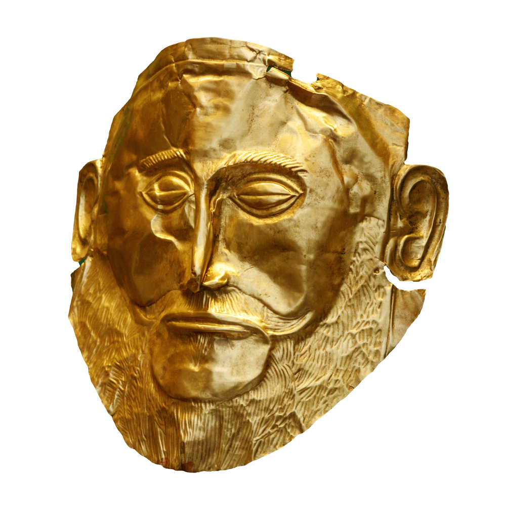 7 mycenae gold mask