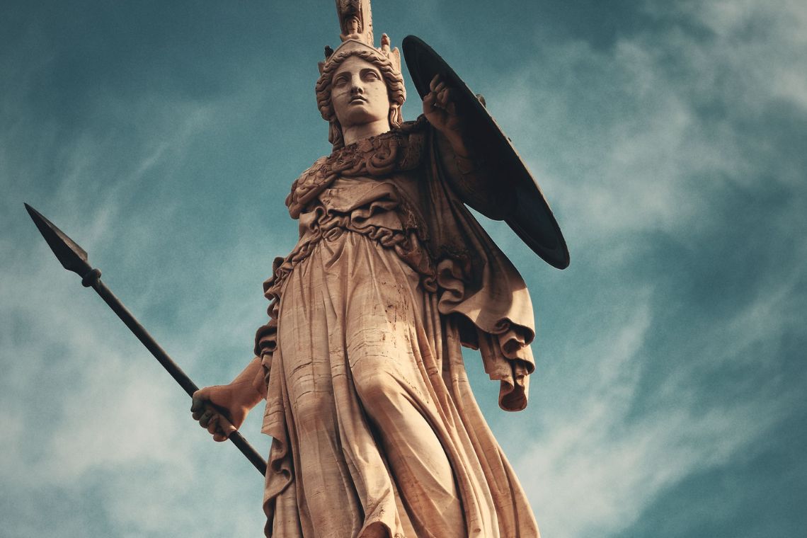 athena statue canva