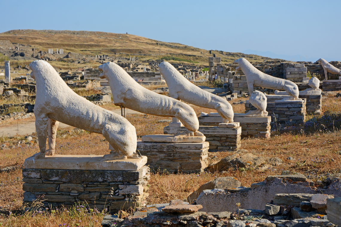 delos archaeological site canva by Madzia71