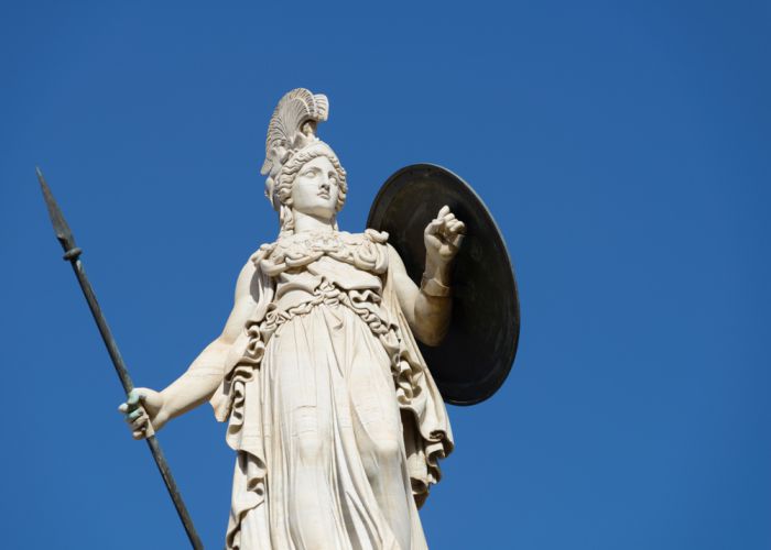 statue of goddess athena Konstantinos Gerakis shutterstock