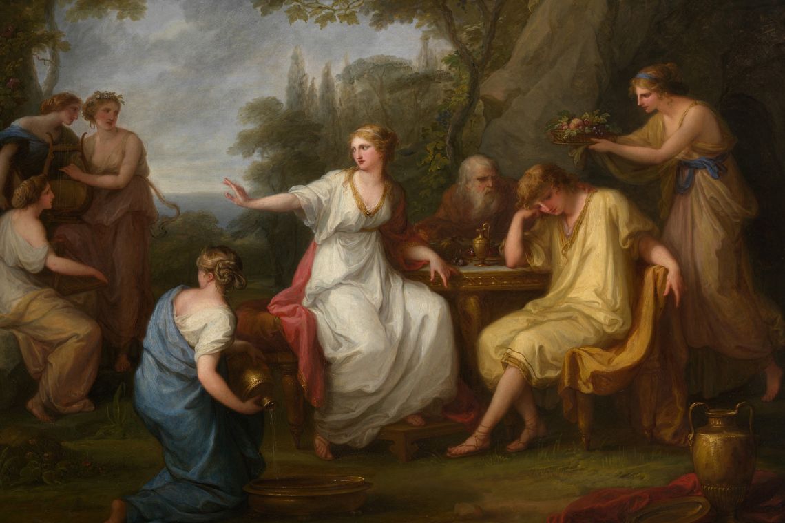 the sorrows of telemachus canva